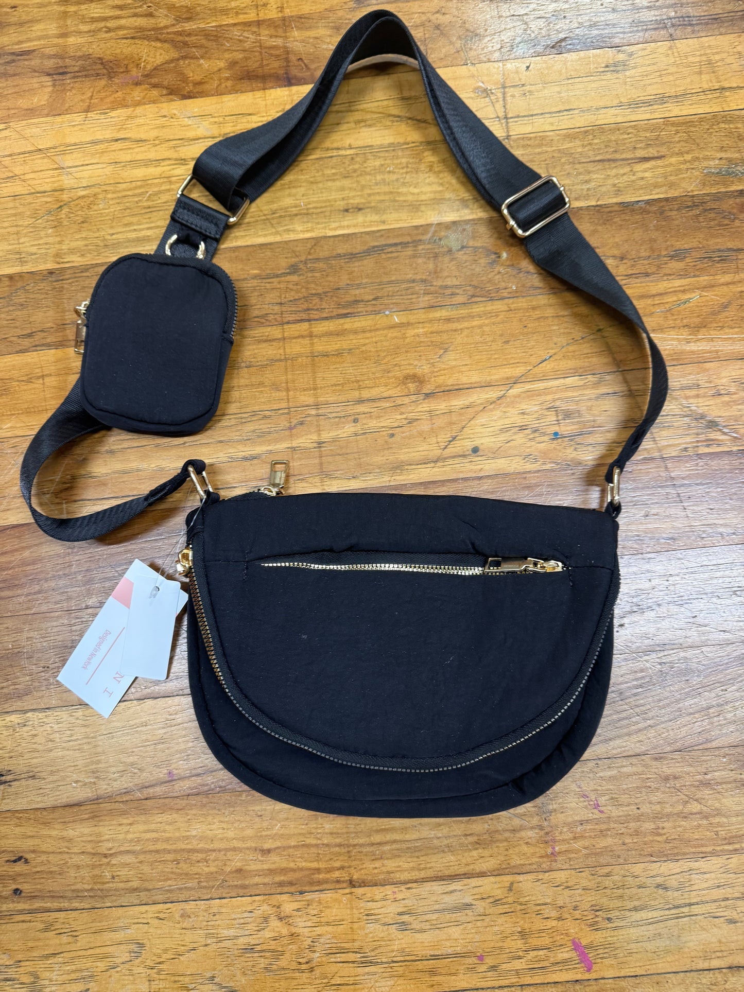NYLON FOLD OVER FLAP PURSE