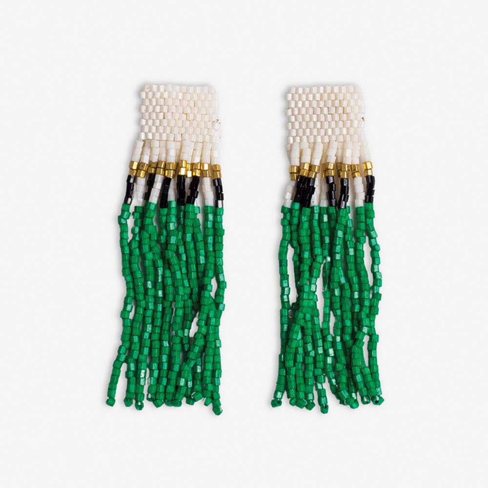 INK & ALLOY- MARILYN COLORBLOCK BLK STRIPES/EARRINGS