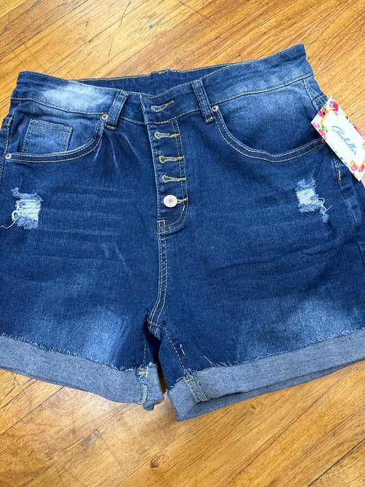 TR DENIM SHORTS- SIZE LARGE