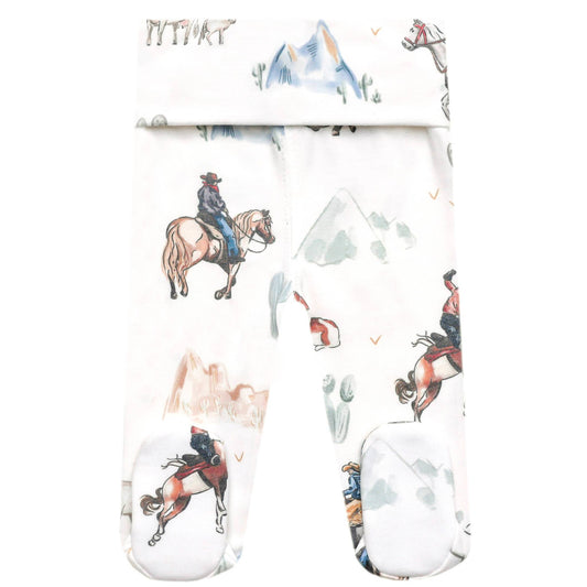 COPPER PEARL FOOTED BABY PANTS-BOONE
