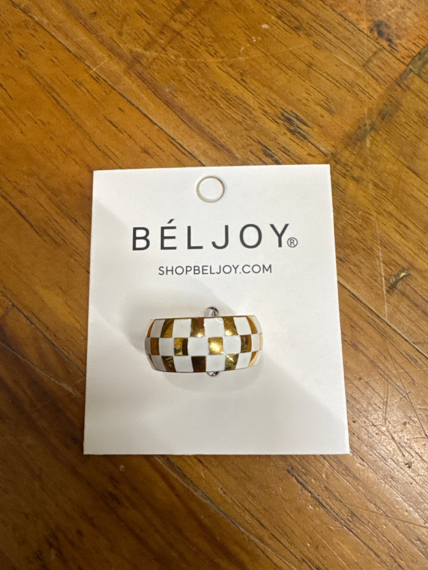 BELJOY- RONNIE CHECKER GOLD RING