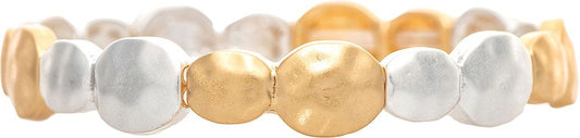 RAIN-MATTE FINISH BUBBLES LINK BRACELET-TT