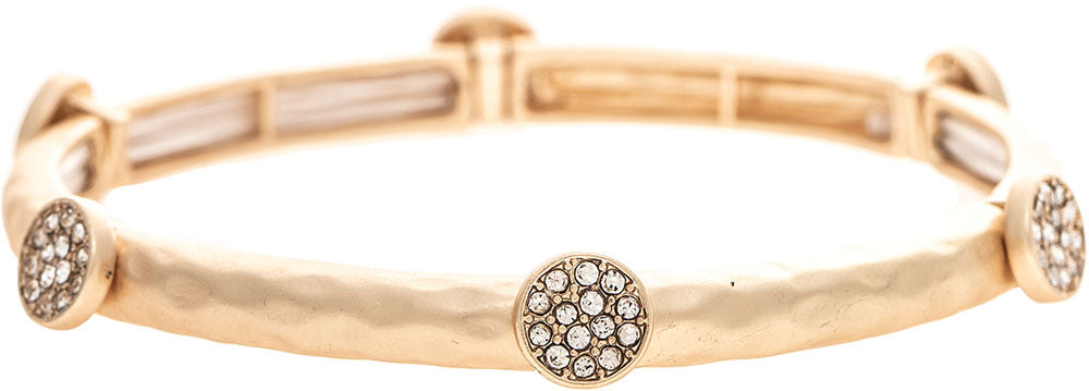 RAIN-MATTE CRYSTAL CLUSTER BRACELET