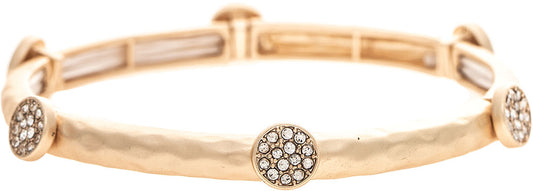 RAIN-MATTE CRYSTAL CLUSTER BRACELET