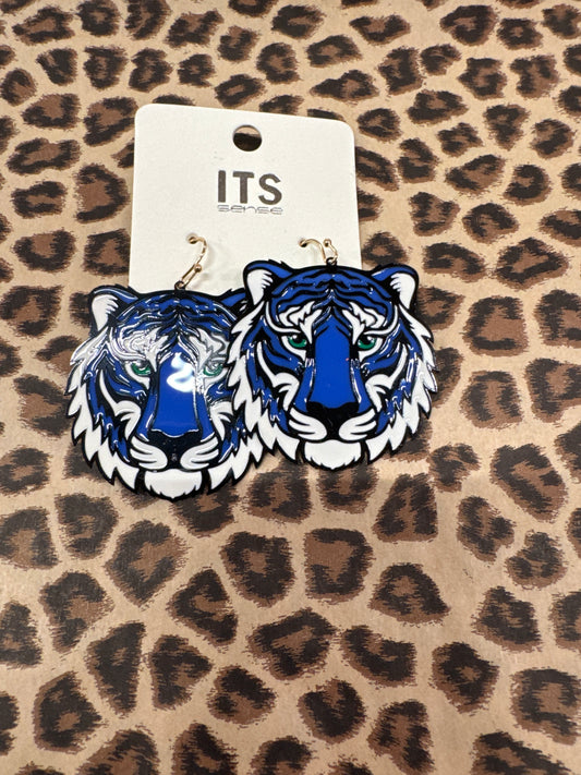 ITS BLUE TIGER EARRINGS