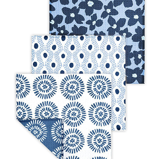MU KITCHEN VIBE DISH CLOTH SET-INDIGO