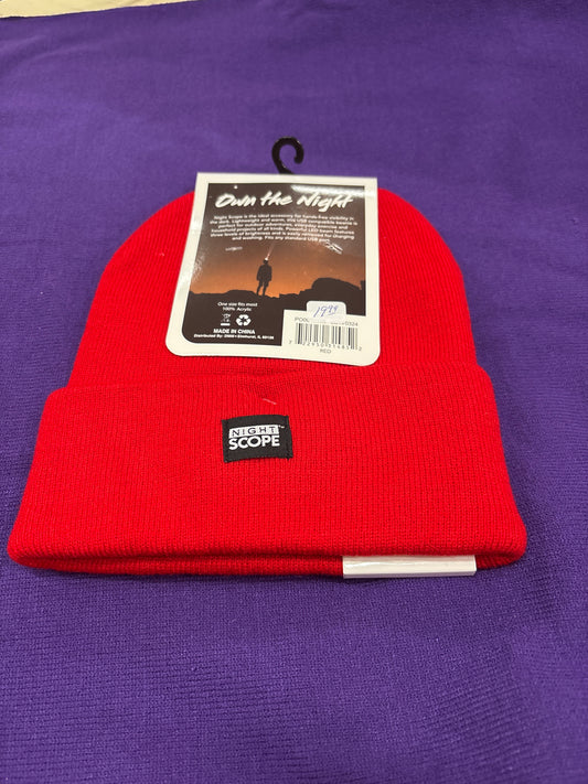 NIGHT SCOPE BEANIE LED LIGHT-RED