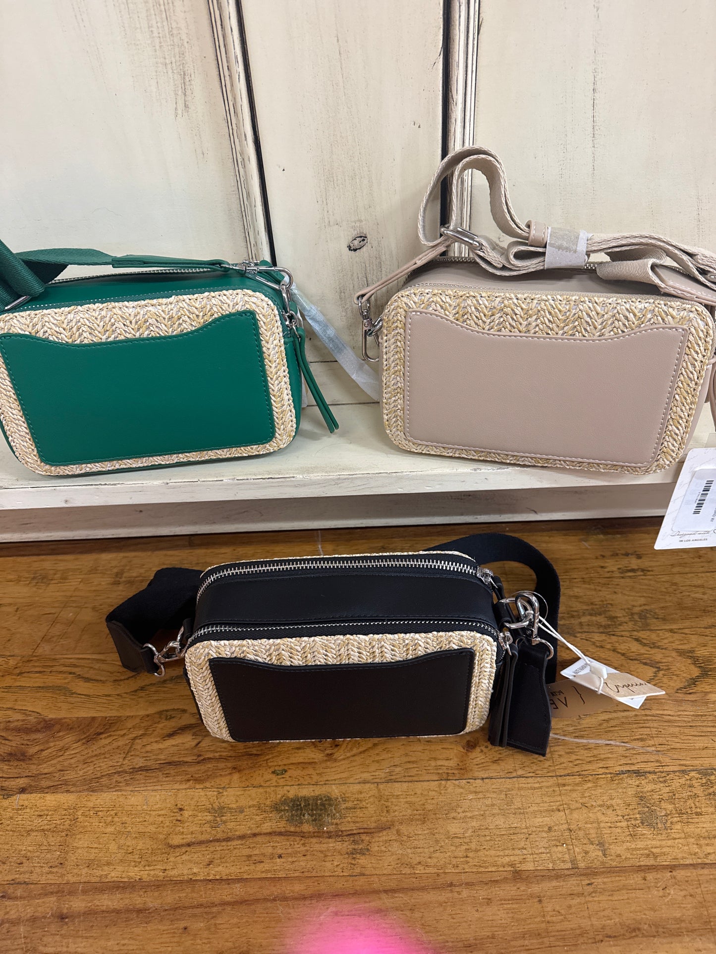 EMPERIA SMALL HANDBAG-TANW/ RATTAN-