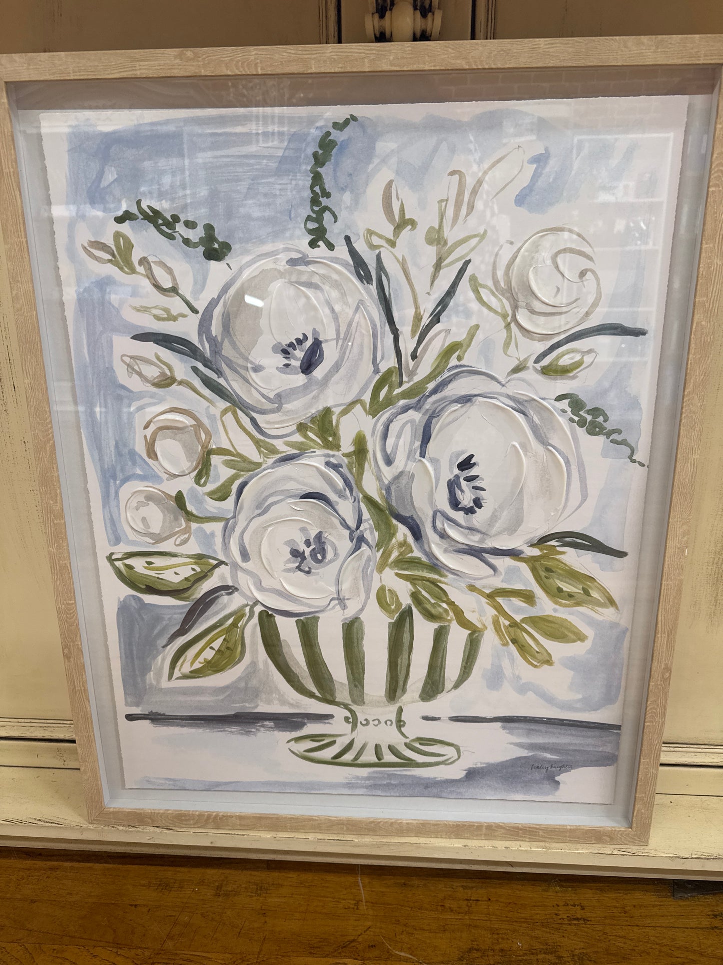 BLUE/GREEN VASE PICTURE