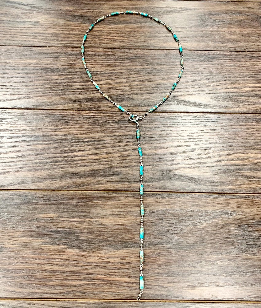 ISAC HANDMADE LARIAT GEMSTONE