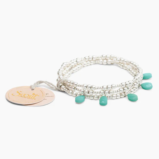 SCOUT-METAL WRAP-TIMELESS/TURQ/SILVER