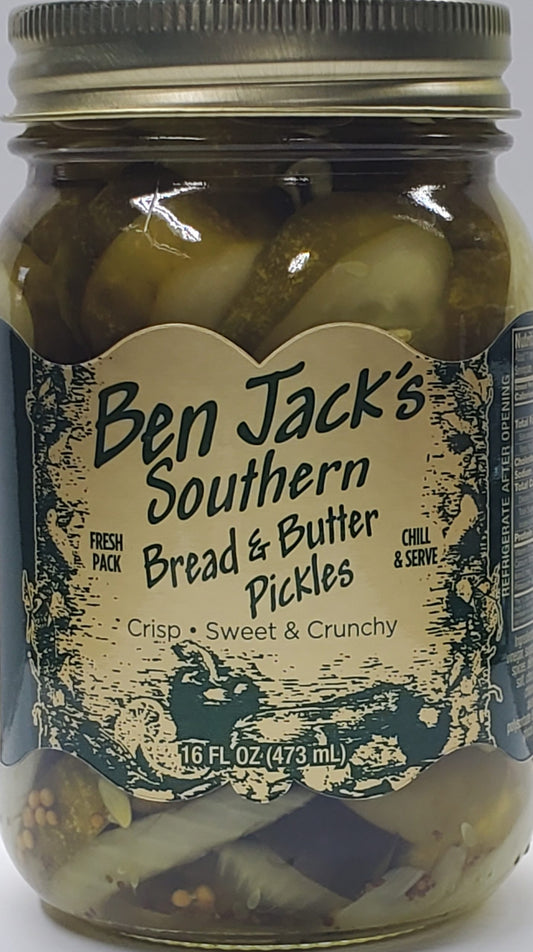 BEN JACKS SOUTHERN  BREAD & BUTTER PICKLES