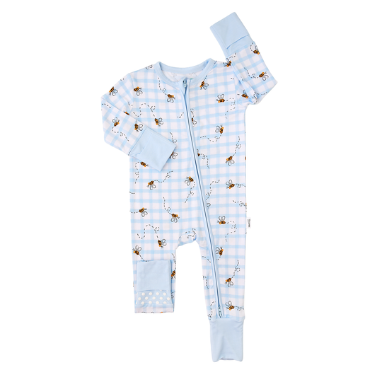 GIGI & MAX ZIP ROMPER/FOOTIE-BUZZ