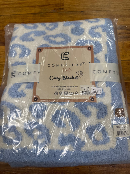 COMFY LUXE KIDS BLANKET -BLUE