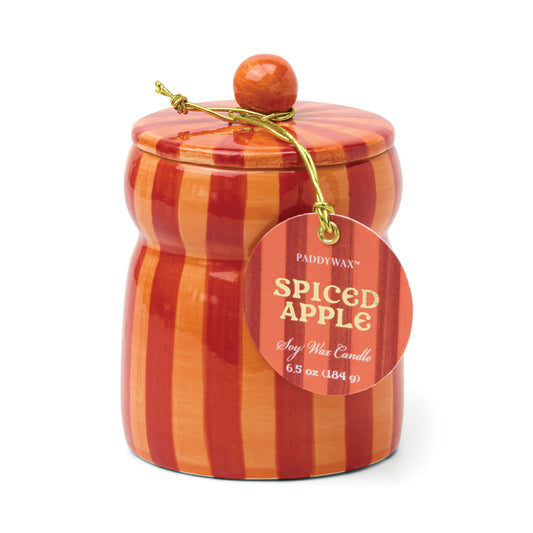 PADDYWAX STRIPED CABANA W/LID-SPICED APPLE