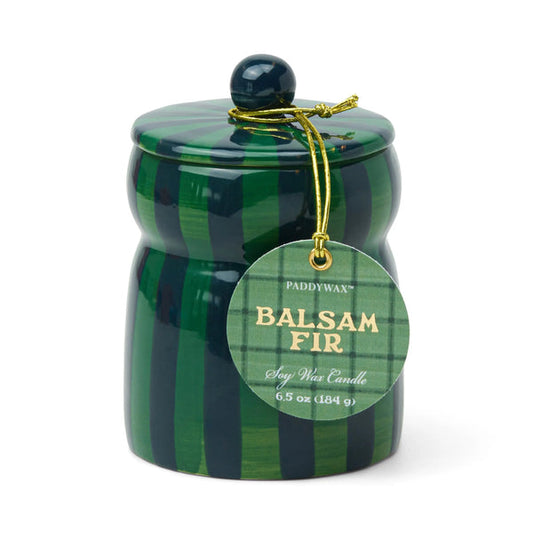 PADDYWAX-GREEN//NAVY STRIPED CABANA-6.5 OZ
