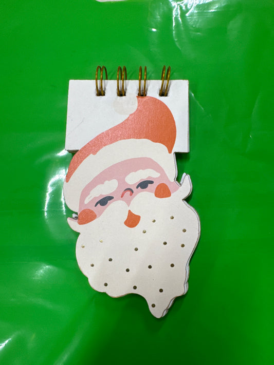 HANDMADE DIECUT SANTA NOTEBOOK