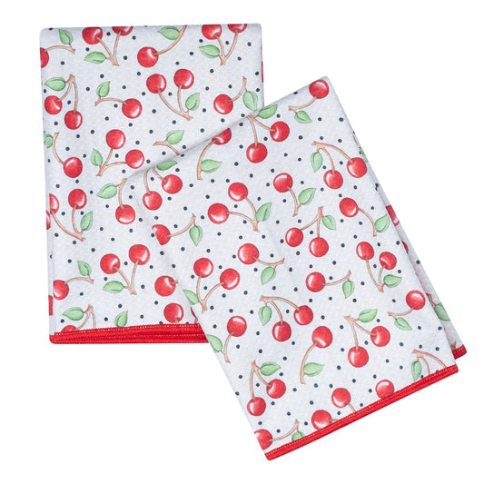 ONCE AGAIN HOME-MIGHTY MINI TOWEL SET OF 3/CHERRY