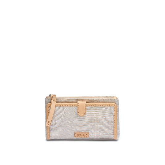 CONSUELA SLIM WALLET-CELESTE