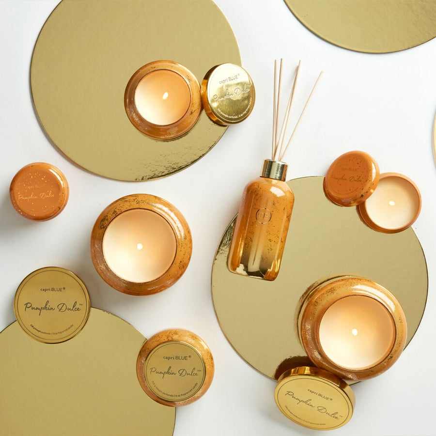 CAPRI BLUE MINI PUMPKIN DULCE CANDLE