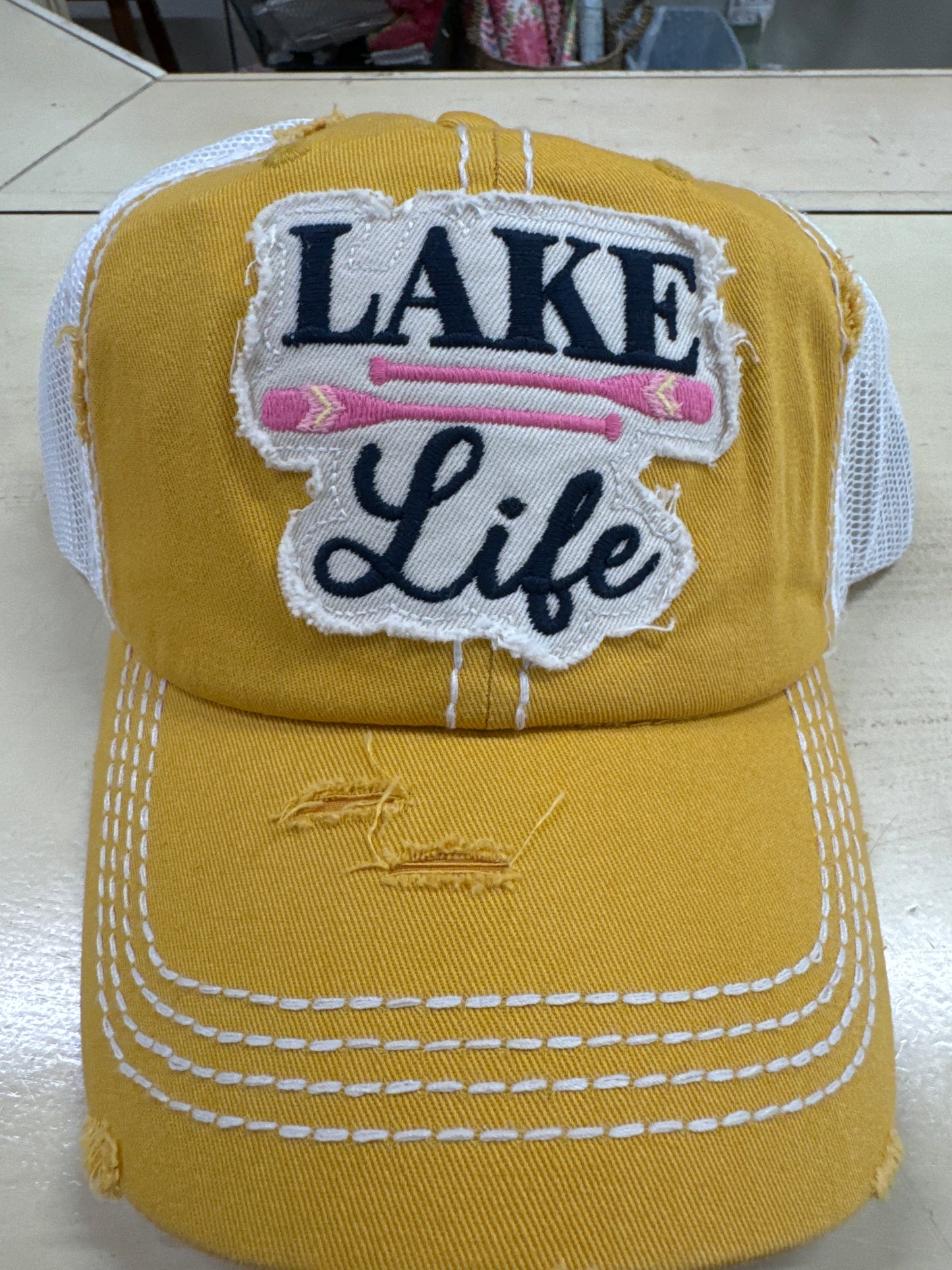 LAKE LIFE HAT - YELLOW