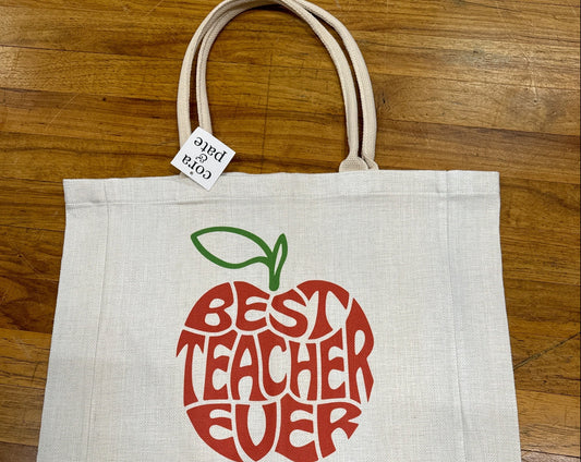 CORA & PATE TOTE-BEST TEACHER EVER