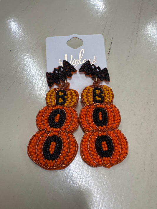 VIOLA BEADED BOO EARRINGS