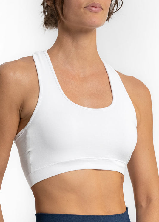 ELIETIAN V NECK BRA-WHITE-OS