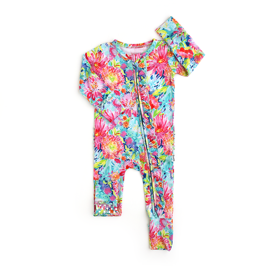 GIGI & MAX RUFFLE ZIP-BIANCA