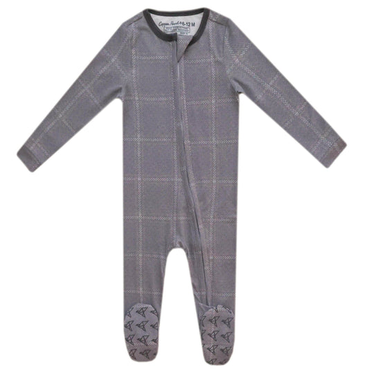 COPPER PEARL ZIP-UP FOOTIE-DAKOTA