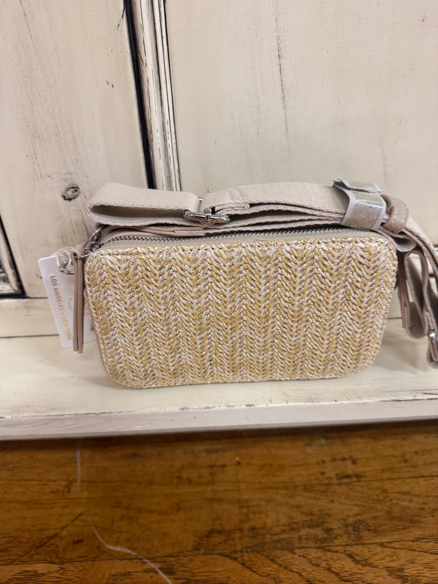 EMPERIA SMALL HANDBAG-TANW/ RATTAN-
