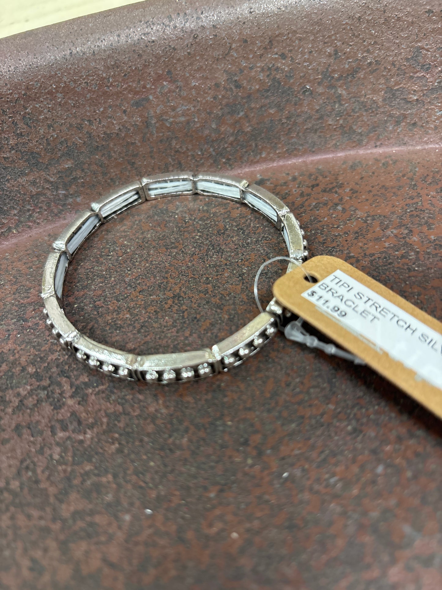 TIPI STRETCH SILVER BALL BRACLET