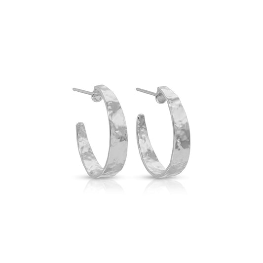 SPLENDID IRIS-WIDE GILDED COLLECTION HOOP-SILVER