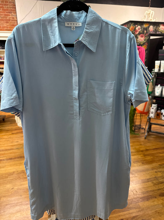 HYFVE LIGHT BLUE KNEE LENGTH DRESS