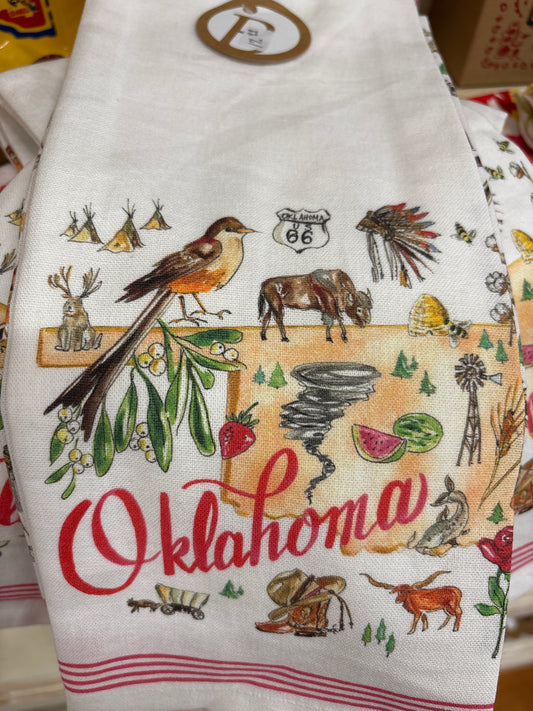 BOSTON  INTERNATIONAL-OKLAHOMA TEA TOWELS S/2