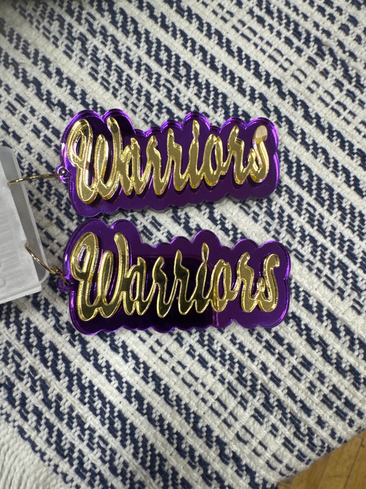 DOOHICKIES- LAYERED MASCOT EARRINGS- WARRIORS