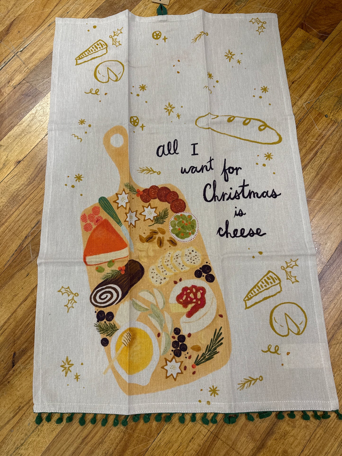 TEA TOWEL W/HOLIDAY TREATS