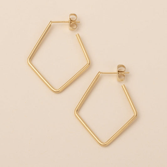 SCOUT REFINED EARRING-ORION HOOP-GOLD