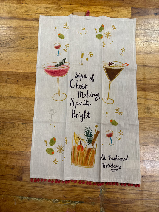 TEA TOWEL W/HOLIDAY TREATS