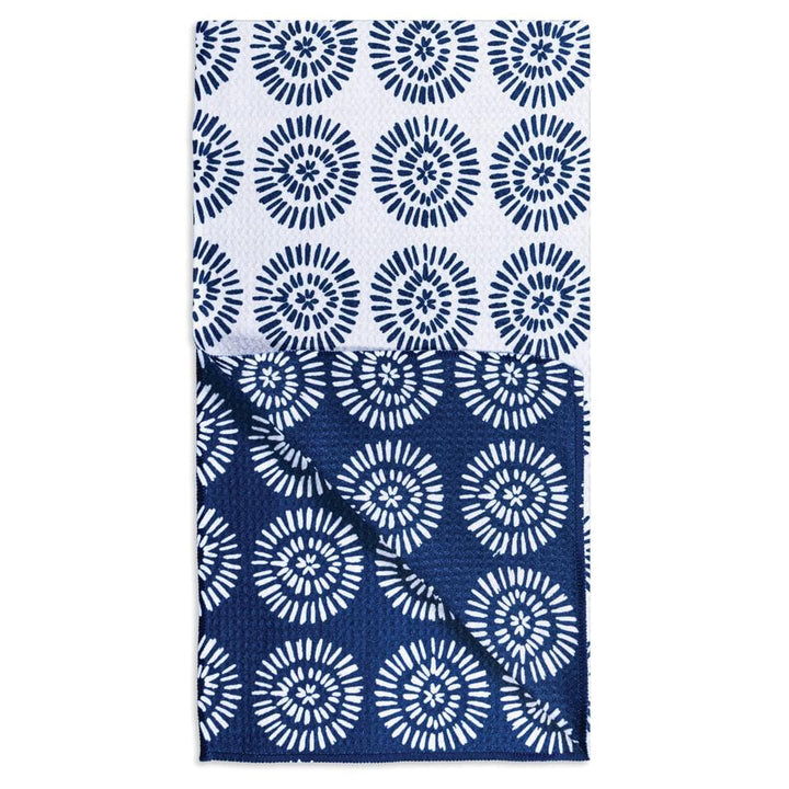 MU KITCHEN VIBE TEA TOWEL-RADIAL BLUE