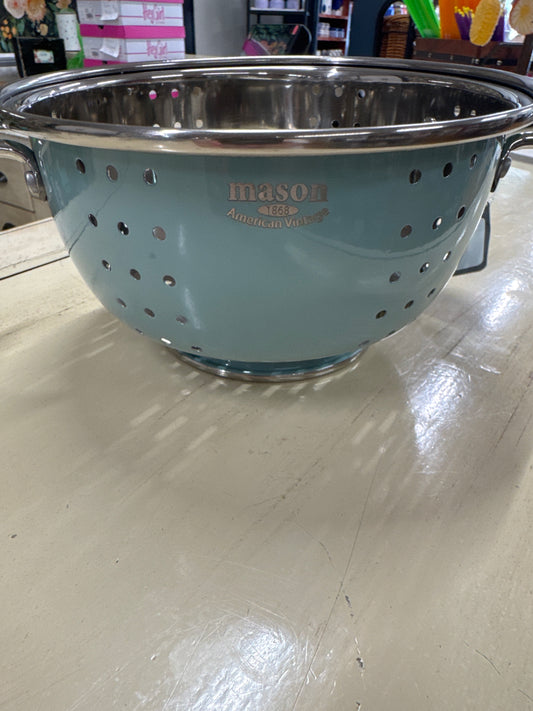 2 QT VINTAGE COLANDER-BLUE