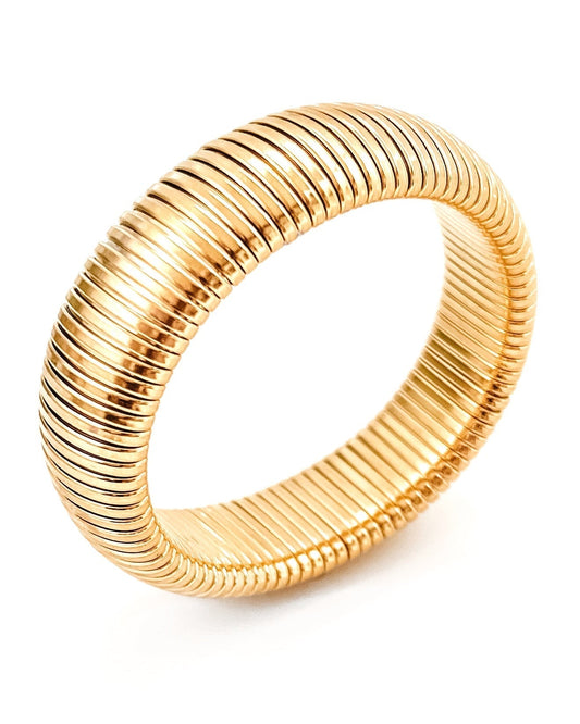 BELJOY-BAIA THIN COIL BRACELET-GOLD