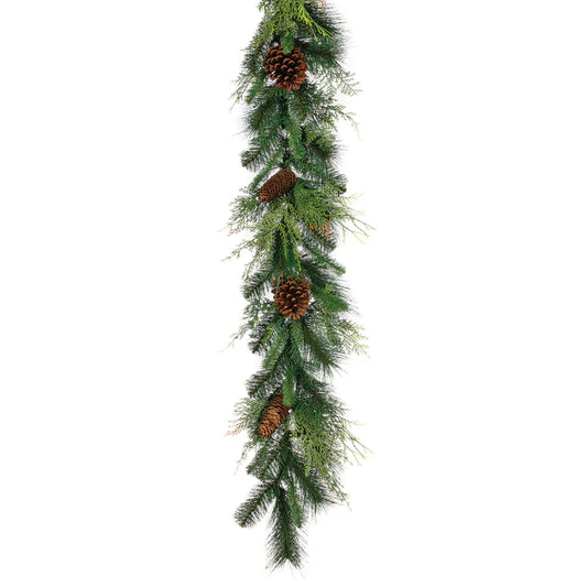 6FT MIXED PINE GARLAND