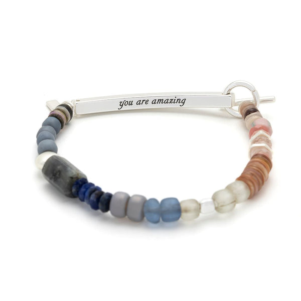 SCOUT HIDDEN MESSAGE BRACELET-AMAZING-SILVER