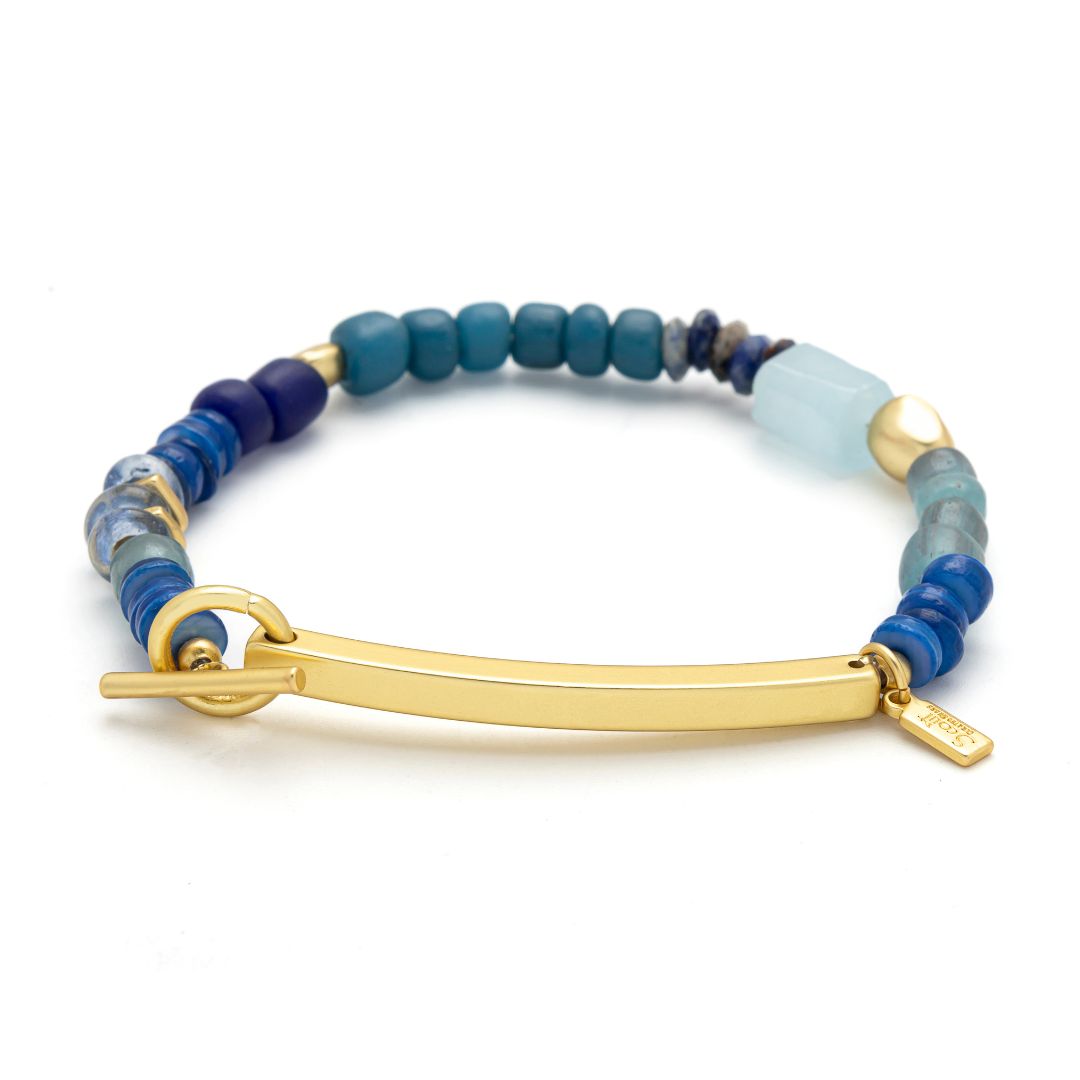 SCOUT HIDDEN MESSAGE BRACELET-F*CKING AWESOME-GOLD