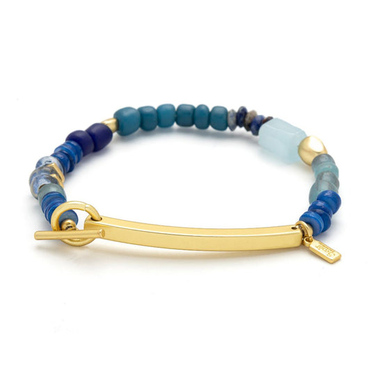 SCOUT HIDDEN MESSAGE BRACELET-F*CKING AWESOME-GOLD