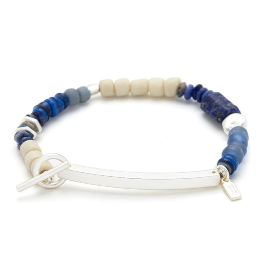 SCOUT HIDDEN MESSAGE BRACELET-BRAVE AF-SILVER