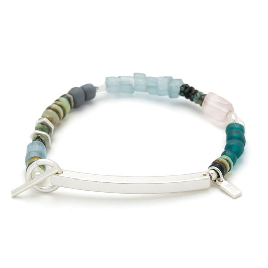 SCOUT HIDDEN MESSAGE BRACELET-BOSS BITCH-SILVER