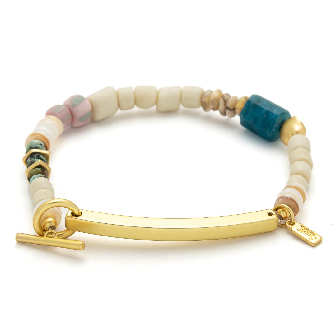 SCOUT HIDDEN MESSAGE BRACELET-F*CKING GREAT-GOLD