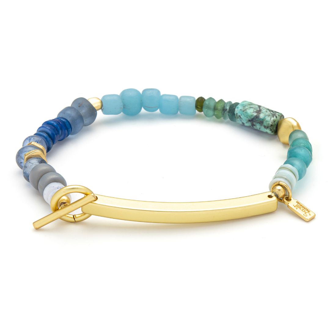 SCOUT HIDDEN MESSAGE BRACELET-BRAVE-GOLD